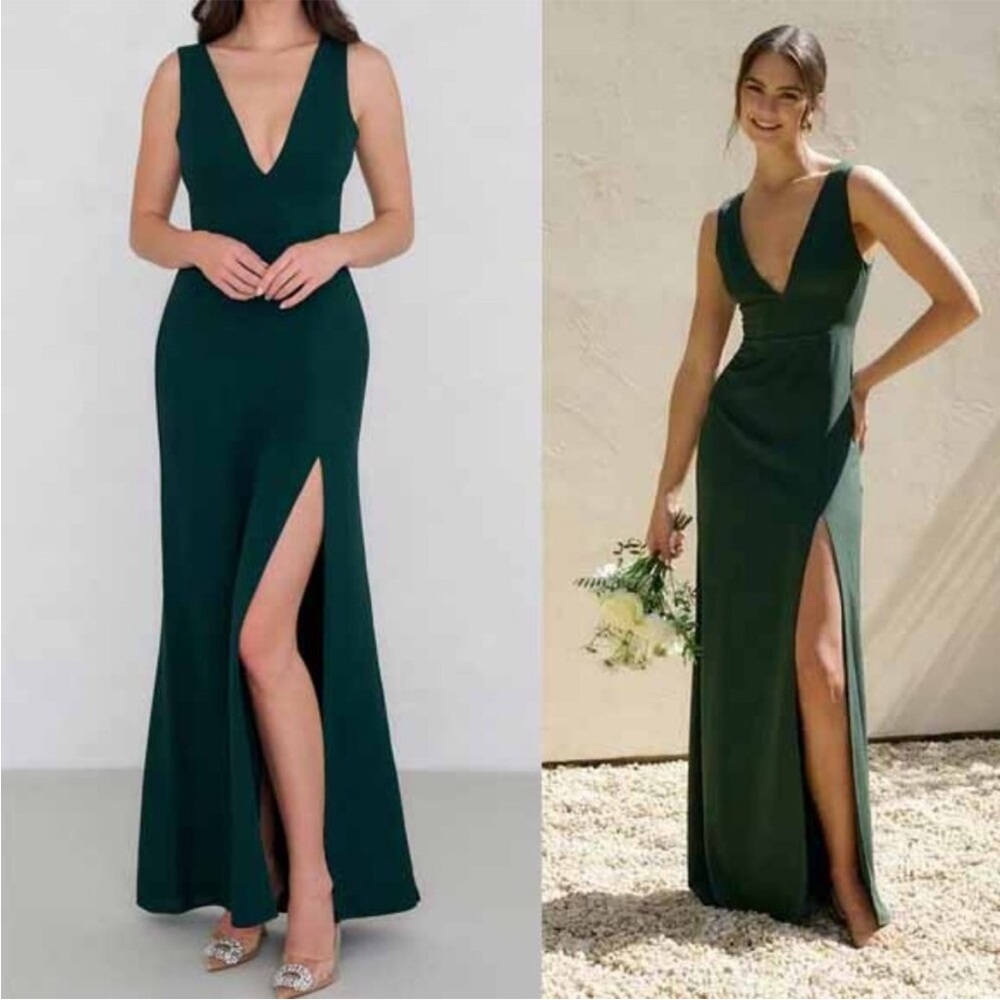 Park & Fifth Lexington Hunter Green Sleeveless Maxi Dress Size Large New